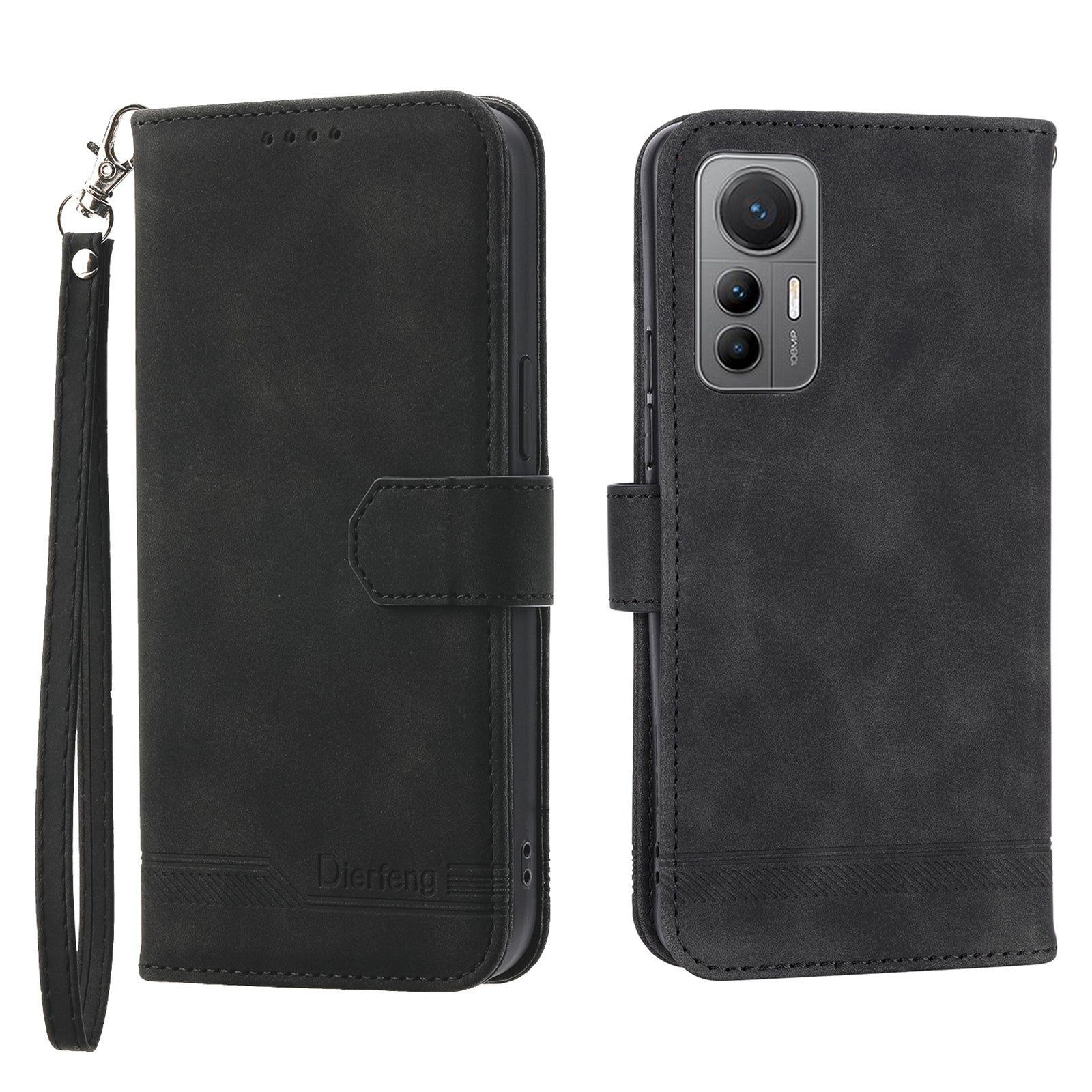 DIERFENG DF-03 for Xiaomi 12T 5G Redmi K50 Ultra 5G Lines Imprinted Leather Case Wallet Stand Cell Phone Cover DIERFENG DF-03 for Xiaomi 12T 5G Redmi K50 Ultra 5G Lines Imprinted Leather Case Wallet Stand Cell Phone Cover